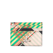 Vivienne Westwood Unisex Saturn Sign Plaid Wallet FARFETCH