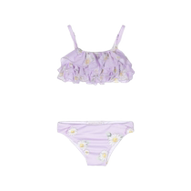 Monnalisa Childrens Clothes Daisy Print Ruffle Bikini Set FARFETCH