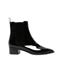 Scarosso Ms. Olivia low-heeled patent leather Chelsea boots FARFETCH
