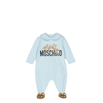 Moschino childrens clothing Teddy Bear patterned cotton jumpsuit set FARFETCH