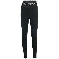 Final Sale]Plein Sport Womens Logo High Waist Leggings FARFETCH