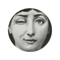 Fornasetti blinking porcelain plate FARFETCH