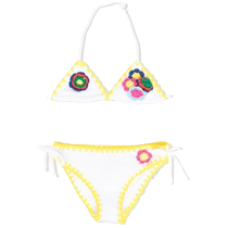 Mc2 Saint Barth childrens clothing Holly bandana-print bikini set