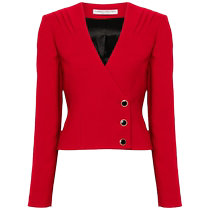Alessandra Rich Womens Single Breasted Wool Blazer FARFETCH
