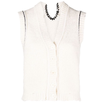 ZadigVoltaire Womens Sequin Embellished Chunky Knit Tank Top FARFETCH