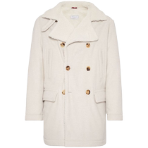 Brunello Cucinelli mens double-breasted wool coat FARFETCH