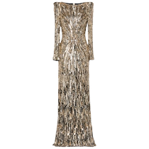 Jenny Packham Womens Avalon Sequin Embellished Dress FARFETCH