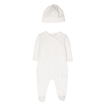 Michael Kors childrens clothing concave embossed logo pattern jumpsuit set FARFETCH