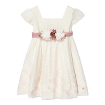 Paz Rodriguez Childrens Floral Appliqué Lace Dress FARFETCH