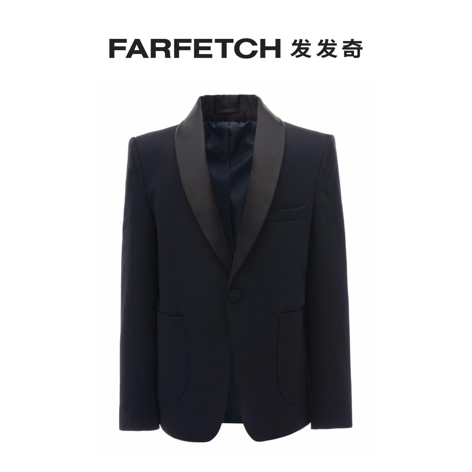 Moustache Child Clothing Shawl Collar Single Row Buttoned Suit Jacket FARFETCH Hair Chic-Taobao