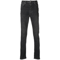 Ksubi Mens Text Print Tapered Mid Rise Jeans FARFETCH