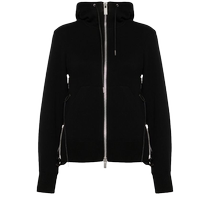 Sacai Womens Sponge Sweat Zipper Hoodie FARFETCH