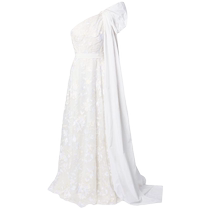 Erdem Womens Hanne Embroidered One Shoulder Dress FARFETCH