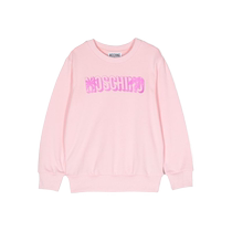 Final Sale]Moschino childrens clothing logo printed cotton sweatshirt FARFETCH