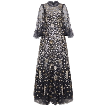 Needle Thread Womens Constellation Sequin Embellished Dress FARFETCH