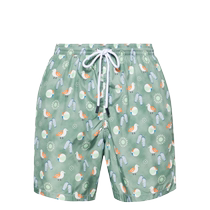 Barba男士graphic-print swim shortsFARFETCH发发奇