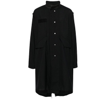 Sacai mens single row of buttoned striped jacket FARFECH hair chic