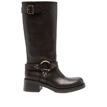 P A R O S H Womens rivet detail leather motorcycle boots FARFETCH