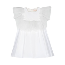ELISABETTA FRANCHI childrens clothing ruffled umbrella dress FARFETCH