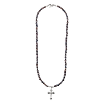 Emanuele Bicocchi Unisex Avelli Cross Pearl Necklace FARFETCH