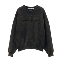 Alexander Wang womens logo embossed cotton sweater FARFETCH
