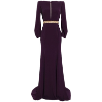 Jenny Packham Ms. Layla crystal cape dress FARFETCH