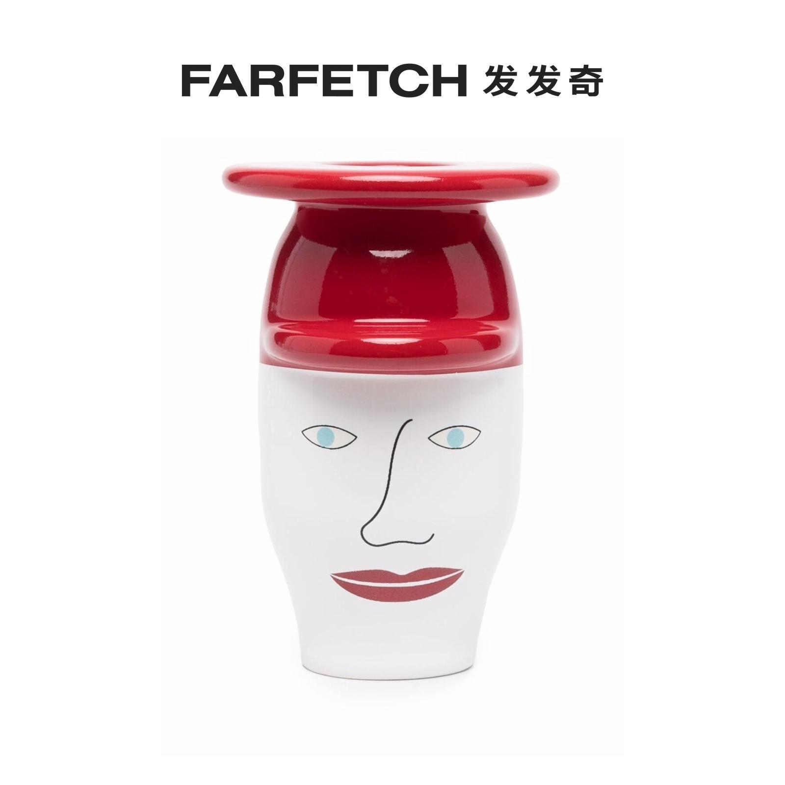 Bosa face-hole printed ceramic candle holder FARFETCH Fat Chic-Taobao