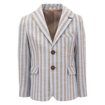 Moustache childrens striped single-breasted blazer FARFETCH