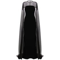 isabel sanchis womens cape style layered design silk dress FARFETCH