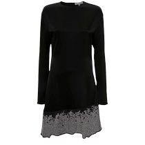 Final Sale]JW Anderson Womens Sequin Glitter Detail Crew Neck Mini Dress FARFETC