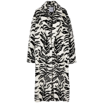 Final Sale]The Attico Womens Zebra Print Faux Fur Jacket FARFETCH