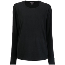 James Perse womens off-shoulder crew neck sweatshirt FARFETCH