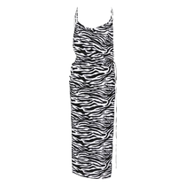 The Attico Womens Zebra Print Beach Dress FARFETCH