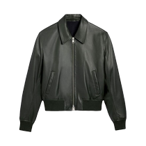 Ami Paris Unisex Zip Leather Jacket FARFETCH