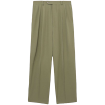 AURELIE mens pleat details wool Western pants FARFETCH Fat Chic