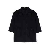 Ermanno Scervino childrens fringed detail wool blend coat FARFETCH
