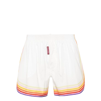 Dsquared2 hommes en maillot de bain imprimé en arc-en-ciel FARFETCH Fat Chic