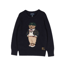 Ralph Lauren childrens clothing Polo Bear intarsia knitted sweater FARFETCH