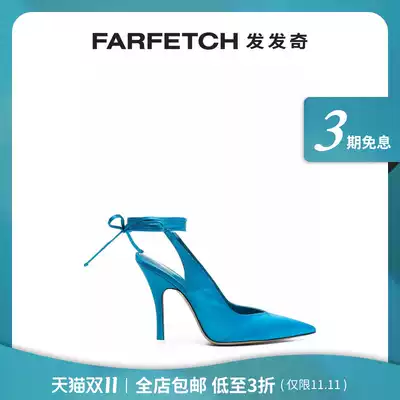 The Attico women's ankle strap high heels FARFETCH hair