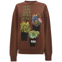 JW Anderson Womens Graphic Printed Cotton Sweatshirt FARFETCH