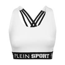 Plein Sport Womens Logo Bottom Cropped Top FARFETCH
