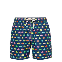 Mc2 Saint Barth男士fish-print swim shortsFARFETCH发发奇