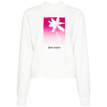Palm Angels womens palm tree printed cotton sweatshirt FARFETCH