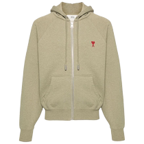 Ami Paris Unisex Ami-de-Coeur Graphic Zip Hoodie FARFETCH