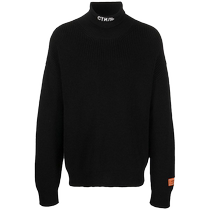 Final Sale]Heron Preston Mens СТИЛЬ Embroidered Turtleneck Sweater FARFETCH