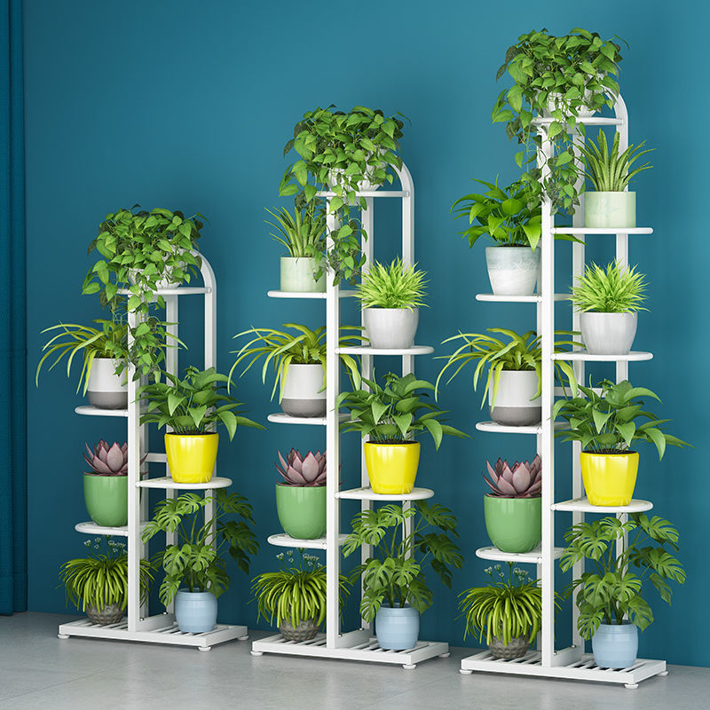 Space Decoration Iron Art Gold Ge Province Flower Shelf Shelving Shelf Home Flower room Balcony Multilayer Landing-style Living Room