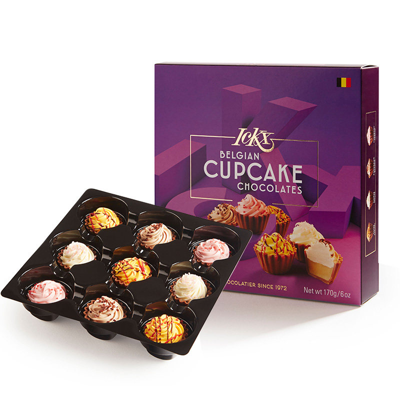 比利时进口 ICKX 蛋糕造型巧克力礼盒 9粒共170g 双重优惠折后￥29.01包邮包税