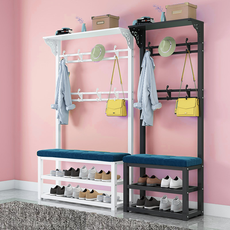 Changing shoes hangers clothes hangers Home doorways Bedroom Light Lavish Cloister Hat Rack Floor Door Hall Simple Shoes Cabinet Can Sit Shoes Racks