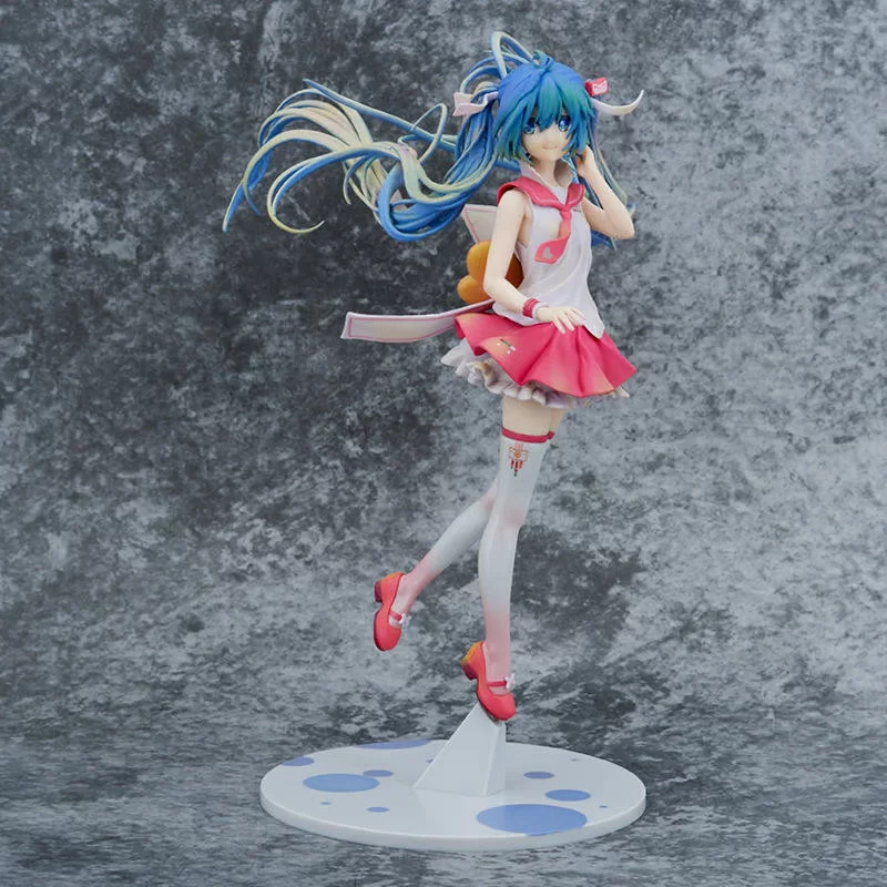 Фигурка Max Factory v4 Hatsune в стойке, коллекционная открытка, 14×8,85×8 см