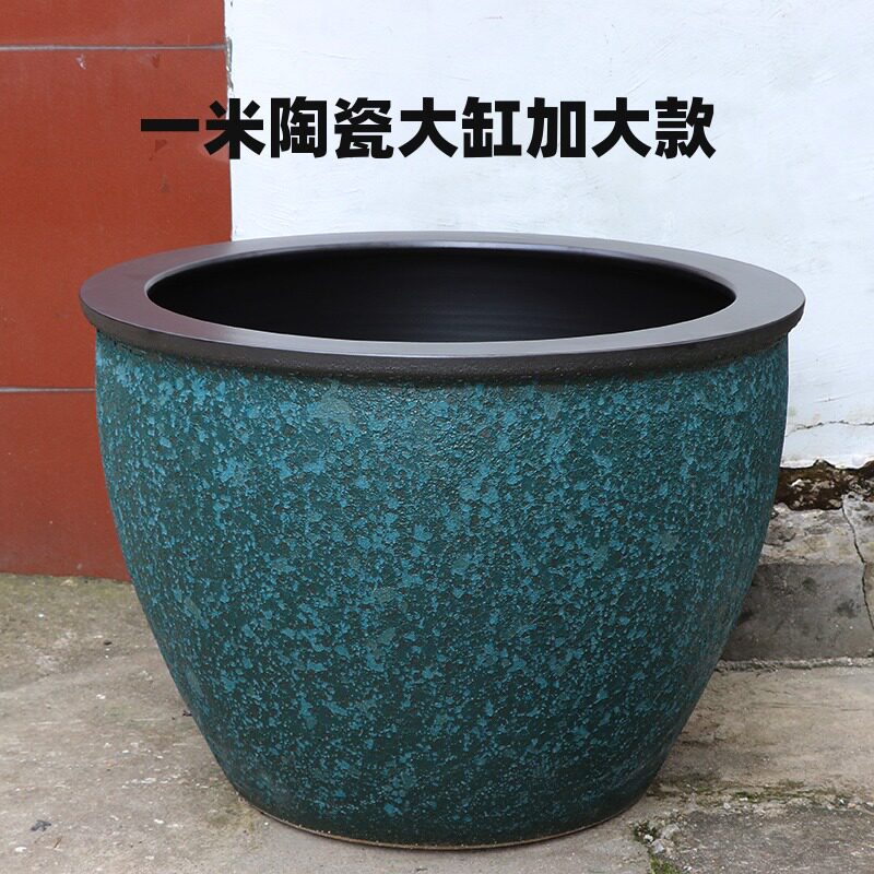 Jingdezhen ceramic fish tank, porcelain tank, large water tank, extra large old-fashioned courtyard large tank, lotus flower pot, water lily pot